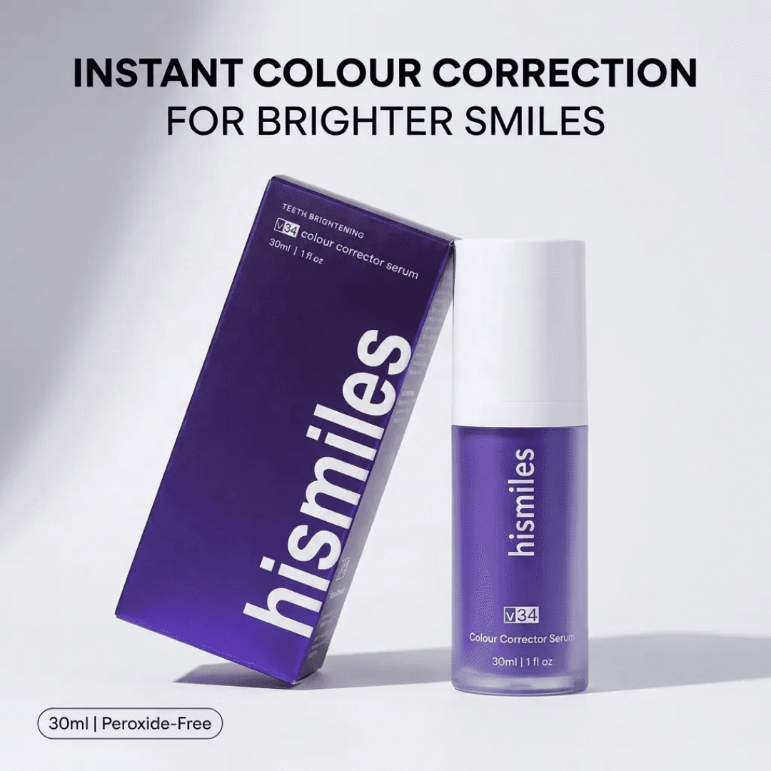HiSmile V34 Colour Corrector Toothpaste – Instant Teeth Whitening Purple Toothpaste