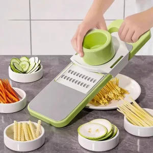 5-in-1 Multifunction Vegetable Cutter Slicer Chopper Grater & Peeler for Kitchen Use