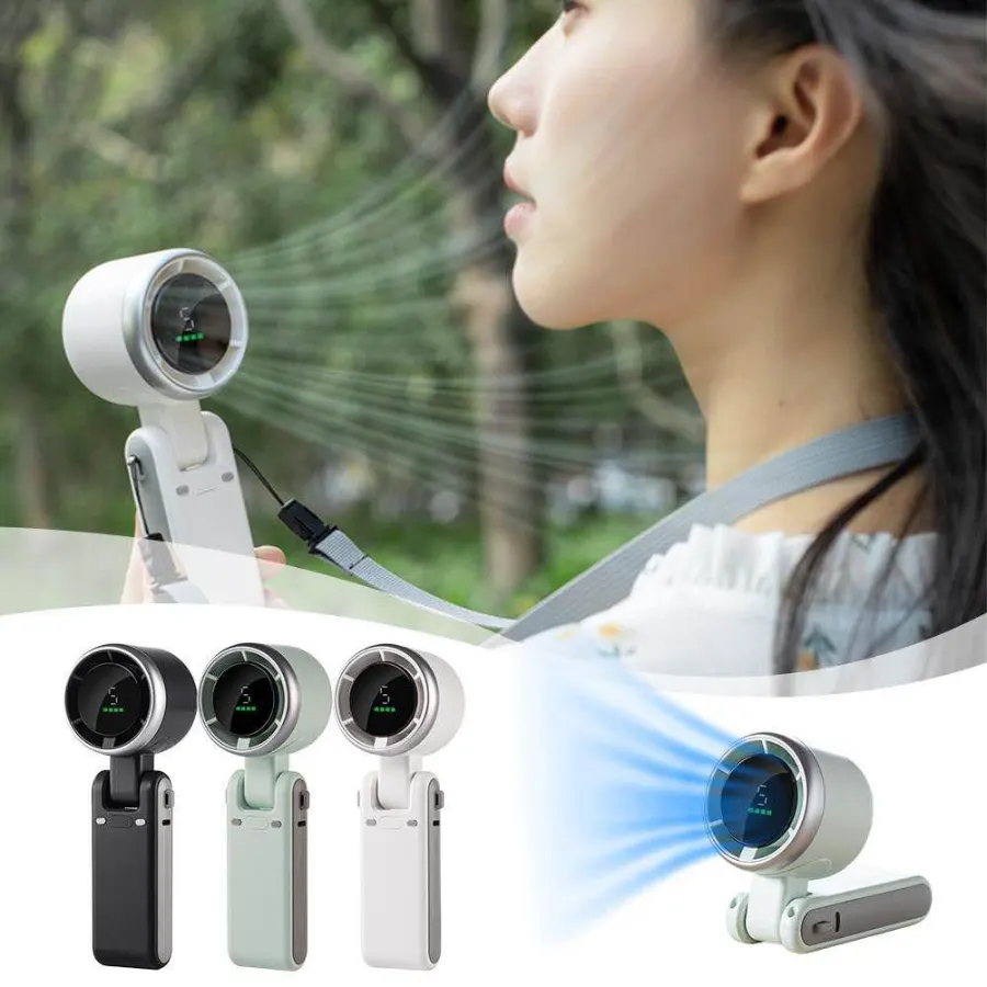 Portable Turbo Mini Fan USB Rechargeable - Image 2